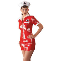 Lack-Krankenschwester-Kleid