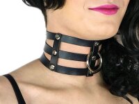 Halsband SLAVE 3-fach mit O-Ring